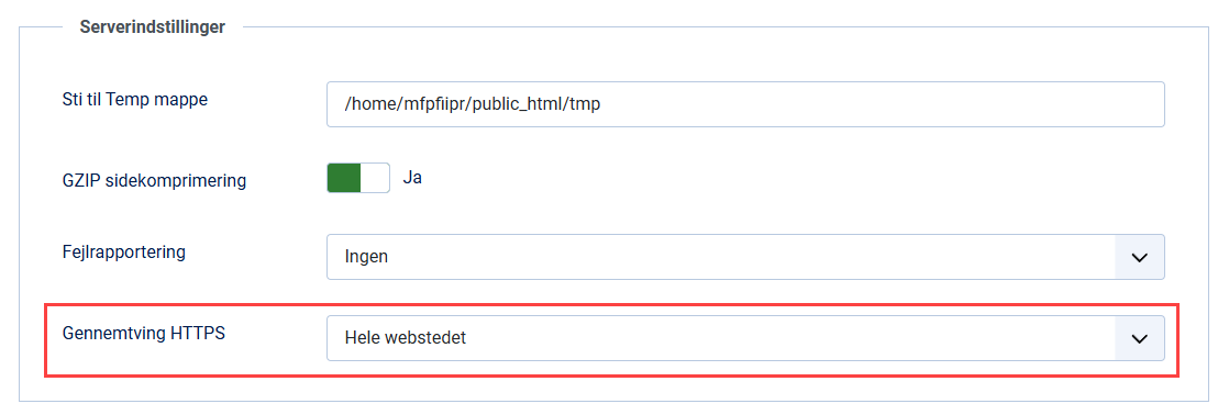 Brug SSL og kør hele sitet på HTTPS