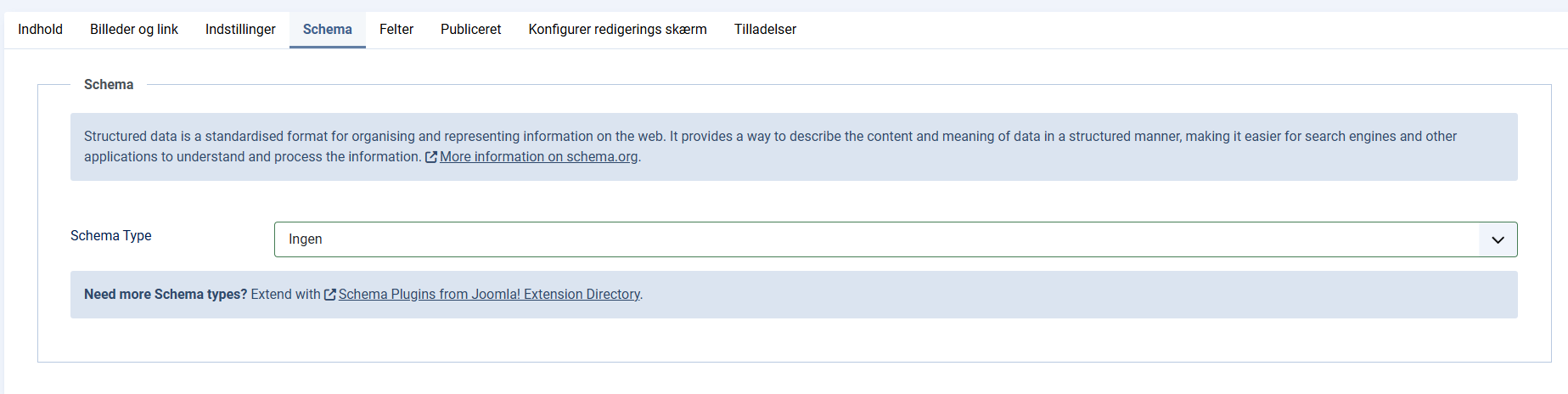 Brug schema markup og structured data