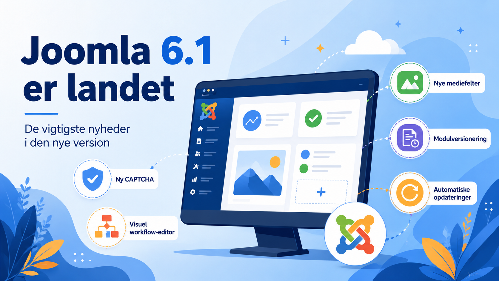 Joomla 6.1 er landet: her er de vigtigste nyheder