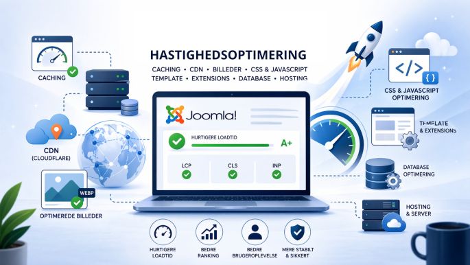 Sådan gør du din Joomla hjemmeside hurtigere (komplet guide)